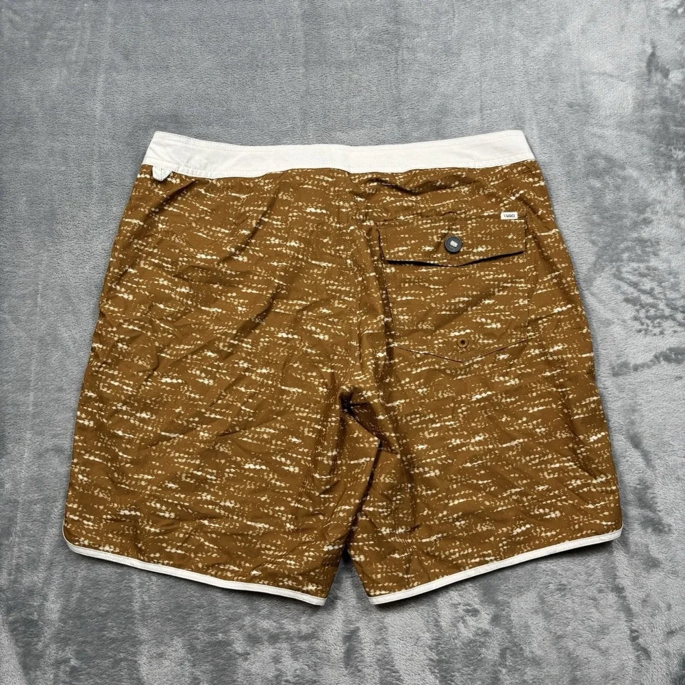 Vuori Cruise Boardshort Caramel Slub V314 CSB Men's Swim Trunk Size 32